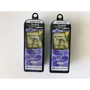 Ranger's Inkssentials Frosted Memory Glass 1” x 1” - 24 Pieces New Lot Of 4